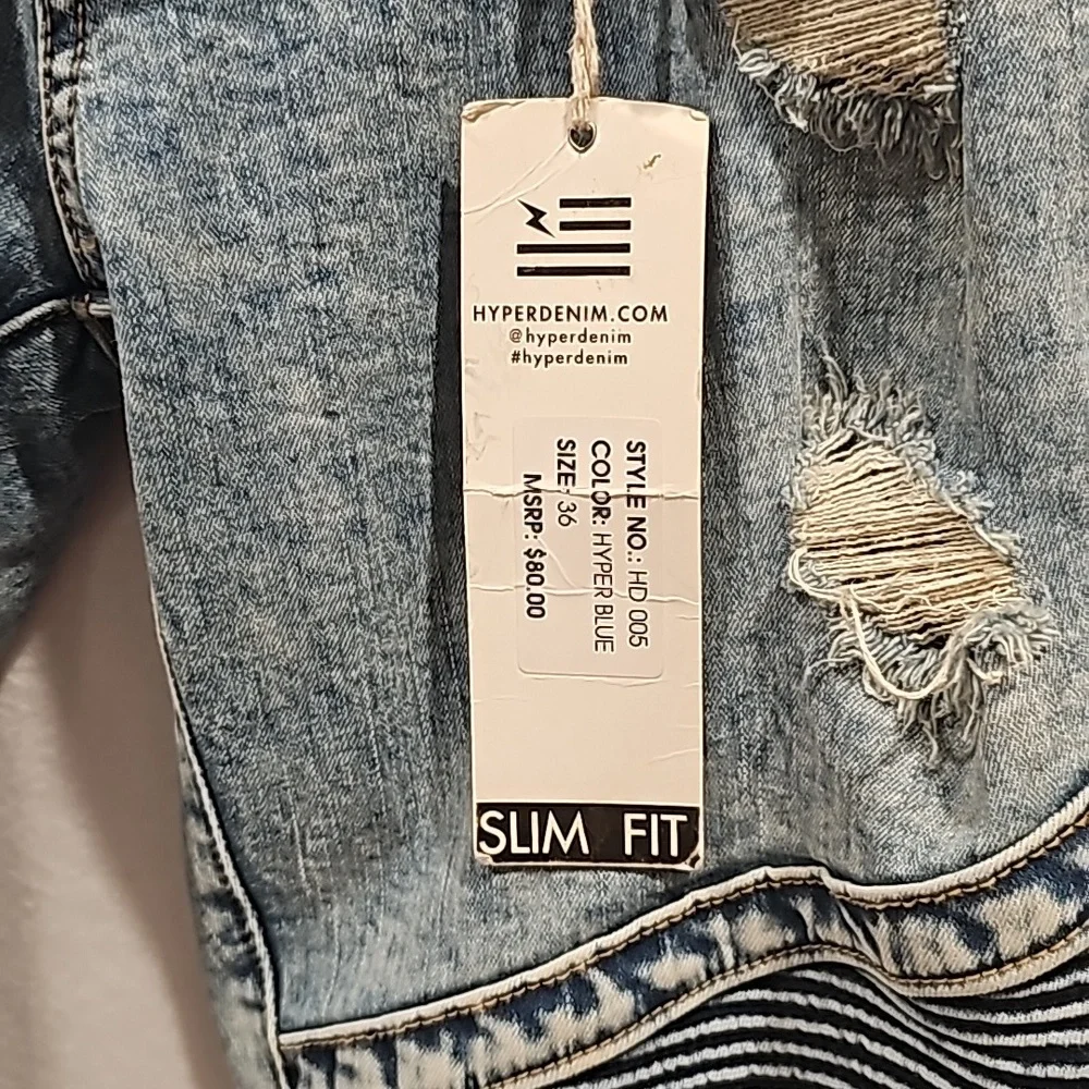 New Hyperdenim Hyper Blue Size 36 Slim Fit Mens Jeans